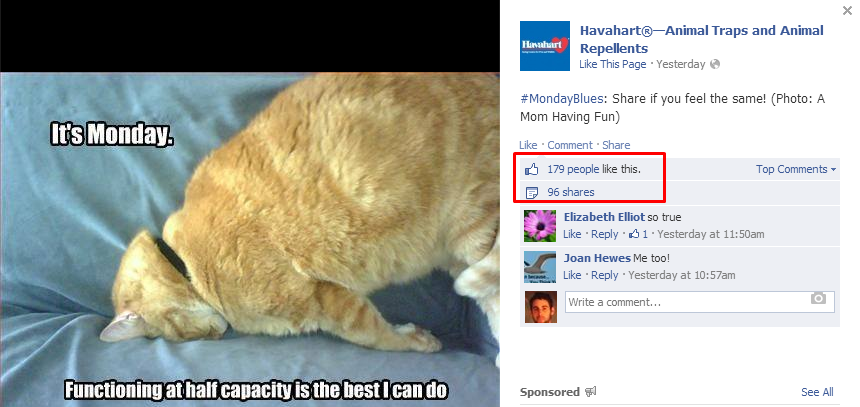 funny havhart facebook post