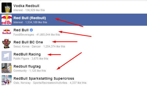 multiple redbull pages