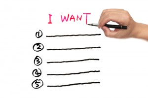 List of Wants photo from Shuttestock