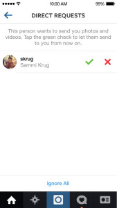 instagram direct messaging