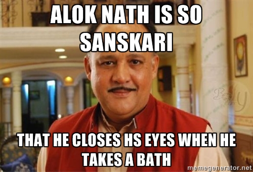 Alok Nath meme