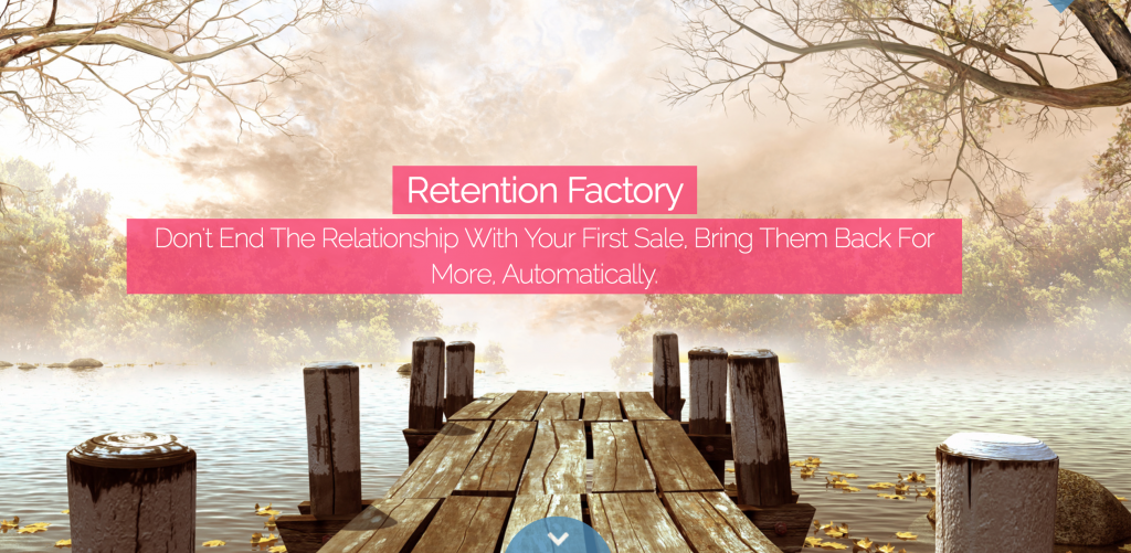 Screenshot of retentionfactory.com homepage
