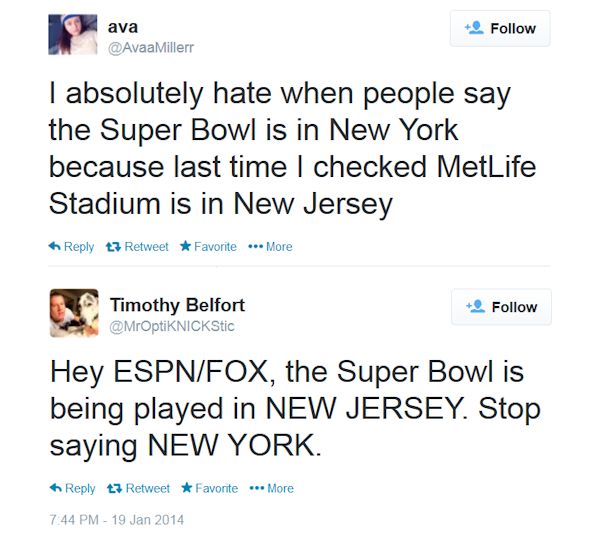 Super Bowl location Tweets1