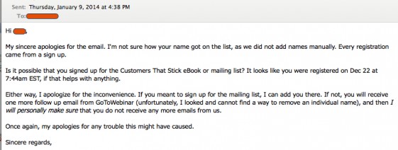 Email Screenshot