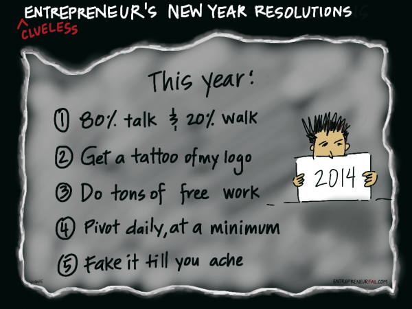 #entrepreneurfail New Years Jeers