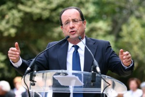 France's president François Hollande introduces the millionaire tax 