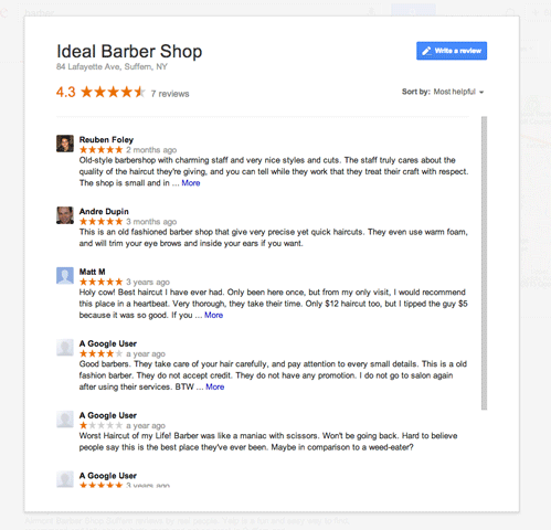 Google Maps with Review Overlay
