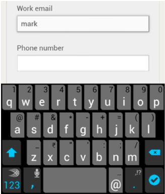 forms on mobile