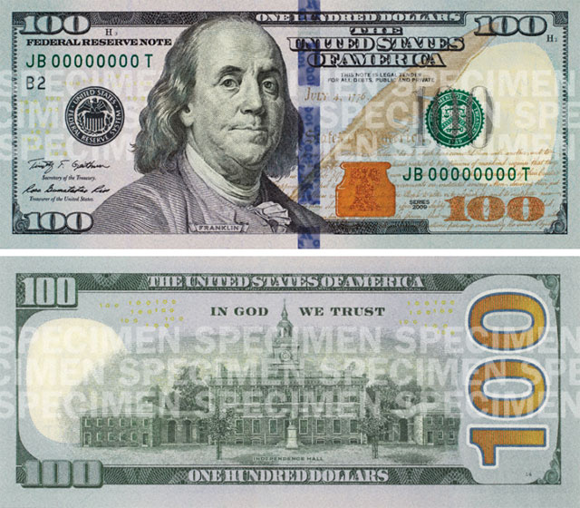 The new $100 bill's security features are tough to crack, like Google's algorithm.