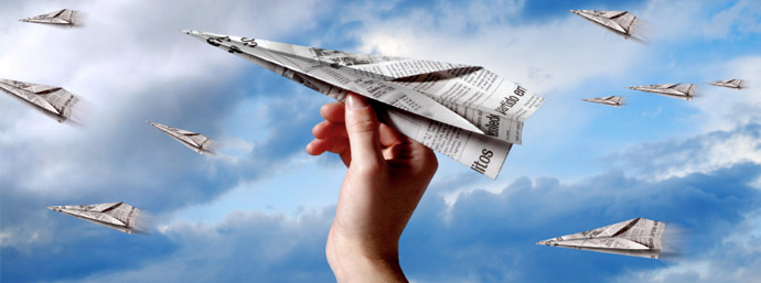 newspaper plane newsjacking