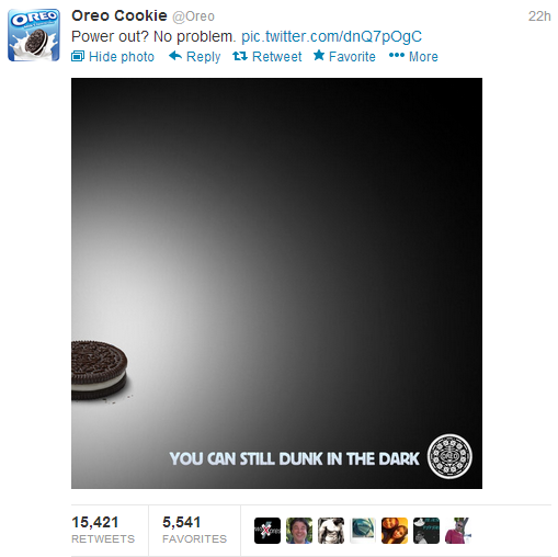 Oreo, super bowl, social media, marketing, SMO, digital marketing, twitter