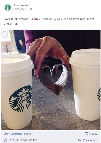 Starbucks Marketing on Facebook