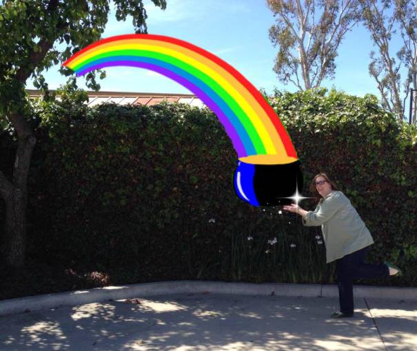 Bridget Rainbow Meme by Linda L Snell