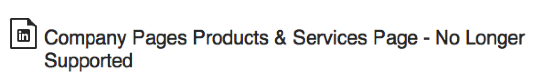Linkedin Product Pages 