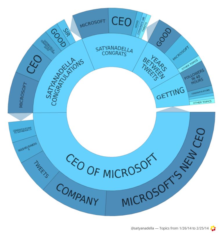 Satya Nadella Microsoft Tech CEO Influencer Topic Wheel