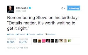 Tim Cook Tech CEO Influencer Tweet