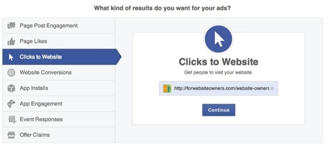 Facebook Ads: Choose your Campaign
