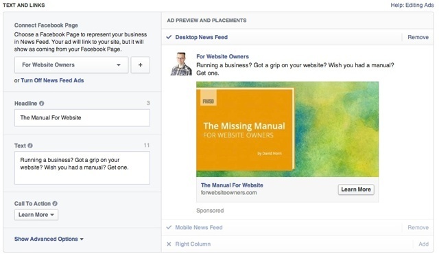 Facebook Ads: News Feed Ad