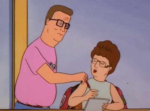 king of the hill, boggle, hank hill, peggy hill