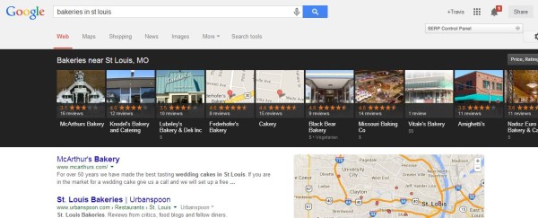 Google Carousel Local Results