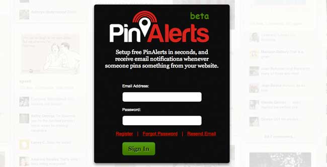 pin alerts tool
