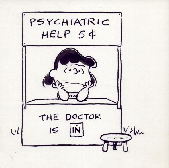 lucy, peanuts, doctor is in