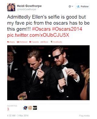social media inteliigence Oscars2014 party tweet