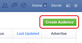 Facebook Ads Manager Create New Audience Facebook Retargeting 101