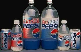 Pepsi innovation of Crystal Pepsi