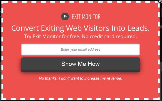 Conversion Optimization Tools - Exit Monitor