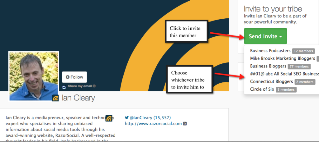 Invite Ian Cleary