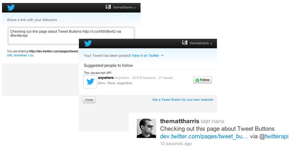 how to share your link on twitter