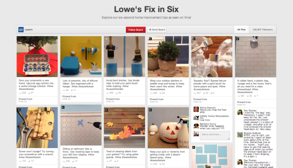 lowes pinterest