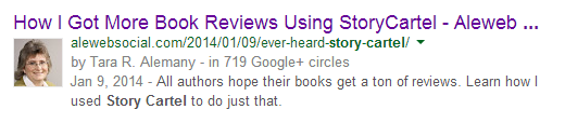 Personalized Results for Story Cartel Search