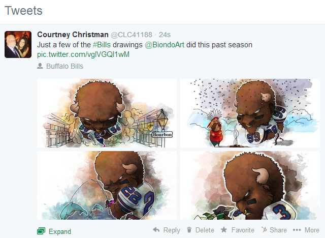 Tagged Collage on Twitter Desktop