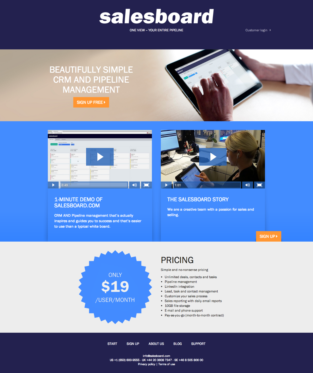 b2b landing page example