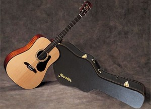 This is an Alvarez guitar...Bob Weir also has/had one.