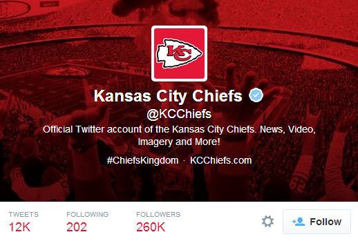 Kansas City Chiefs Twitter header - mobile