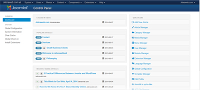 5 Practical Differences Between Joomla and WordPress image joomlamain