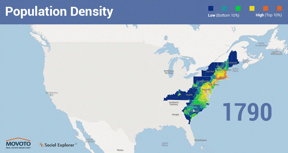 US Population Growth Map
