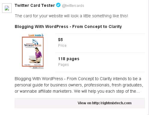 product twitter cards