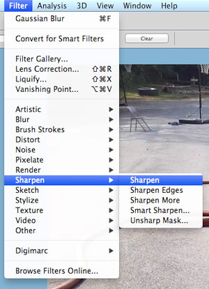 sharpen photo tool