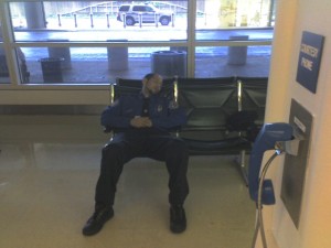 This police officer could be described as "disengaged." Credit: Wikipedia Commons