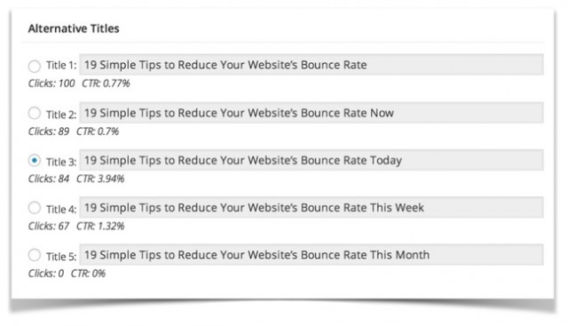 Headline Testing