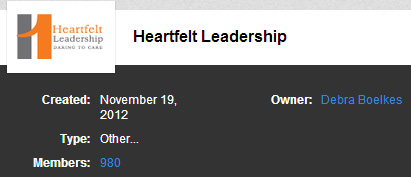 LinkedIn Leadership Groups 1 - Heartfelt Leadership