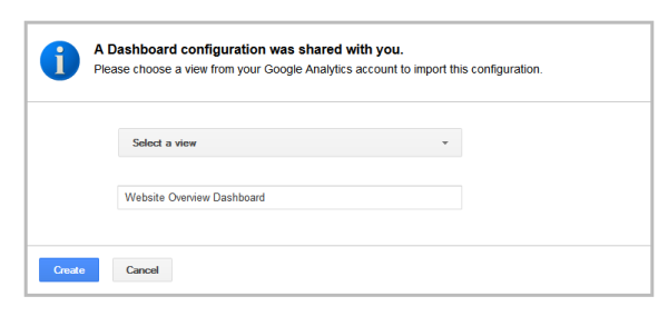 How to Add a Shared Google Analytics Dashboard Template