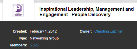 LinkedIn Leadership Groups 5 - Inspirational Leadership, Management and Engagement - People Discovery