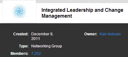 LinkedIn Leadership Groups 4 - Integrated Leadership and Change Management