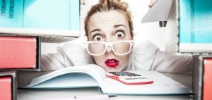 business woman under stress