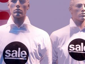 manikins with sale shirts